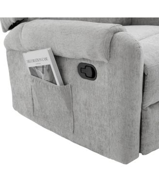 Manual Recliner Massage Chair w/ Side Storage Pocket