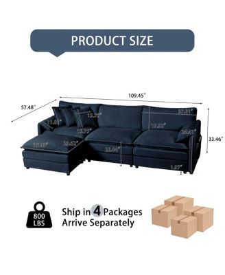  Chenille Modular Sofa: Ultimate Comfort, Customizable, Modern Design