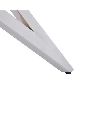 37" Round Dining Table, Small Kitchen Table w/Silver Metal Legs (2-4 People