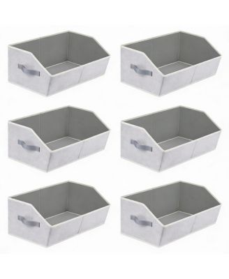 Large Collapsible Fabric Storage Bins with Handles for Clothes Towels