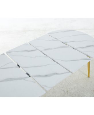 Extendable Dining/Office/Coffee Table, Metal Leg, MDF Top, 100-180cm