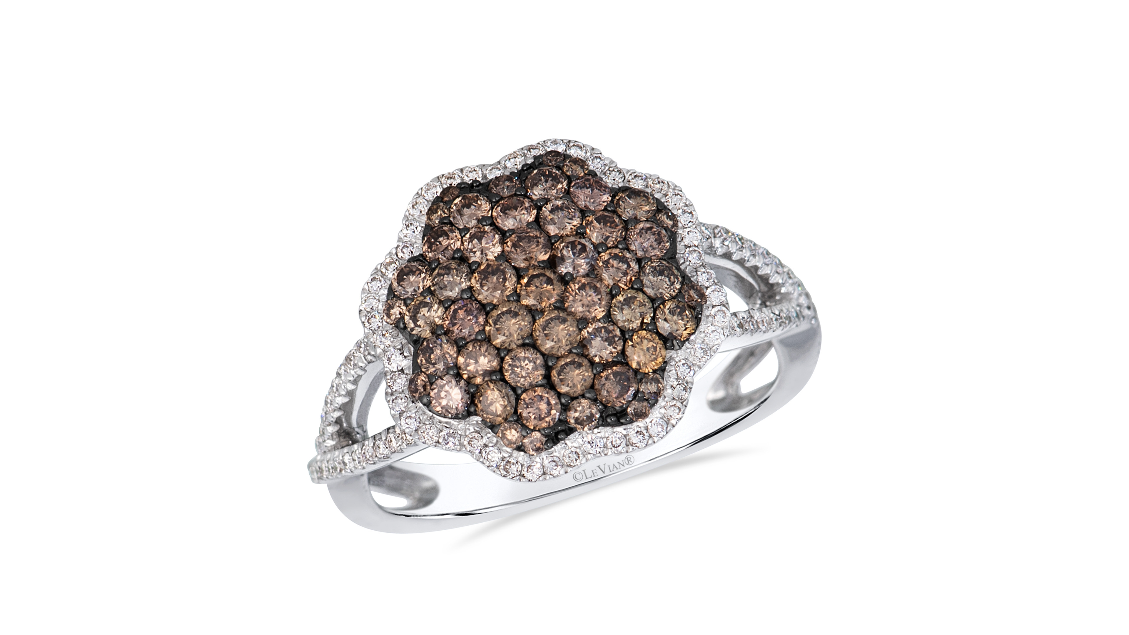 Le Vian Chocolate Diamond (0.81 ct. t.w.) & Vanilla Diamond (0.23 ct. t.w.) Ring in 14k Vanilla Gold