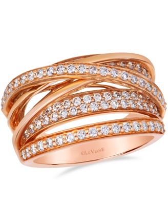 Vanilla Diamonds (1.05 ct. t.w.) Ring in 14k Strawberry Gold