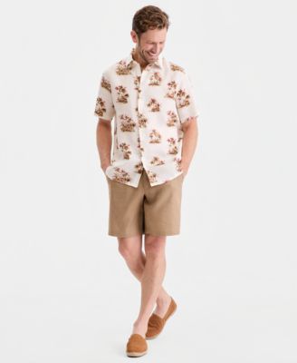 Men's Cabo Tropical Scene Short-Sleeve Shirt