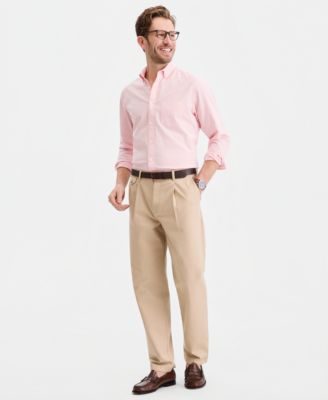 Men's Pleated Herringbone Twill Pants