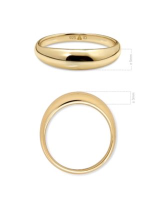 Dome Ring in Gold Plated Sterling Silver