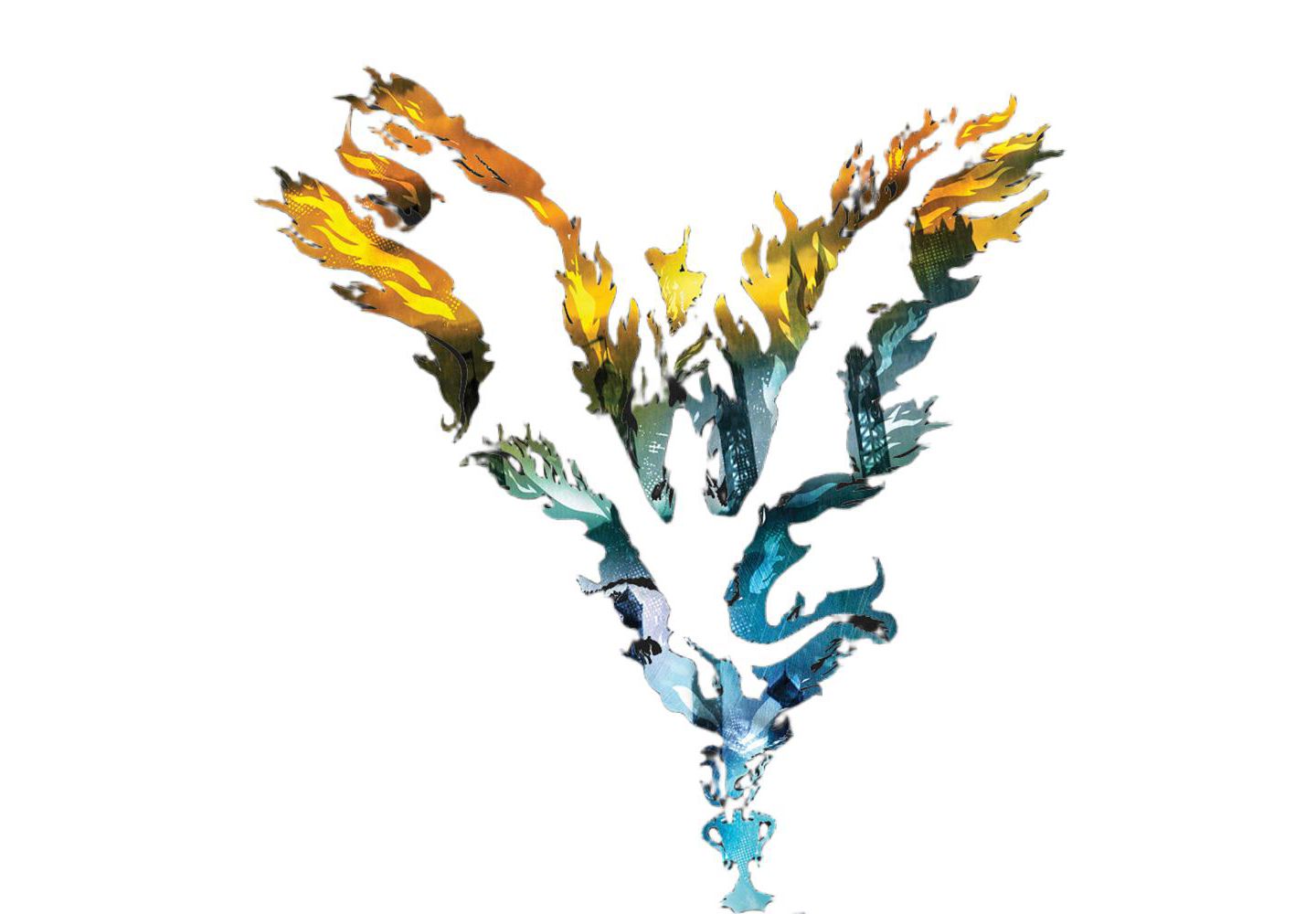 Мужская футболка Harry Potter Big & Tall Goblet of Fire Dragon Flames Graphic, цвет: Чёрный — фото 3