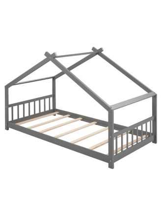 Twin Size House Bed Wood Bed