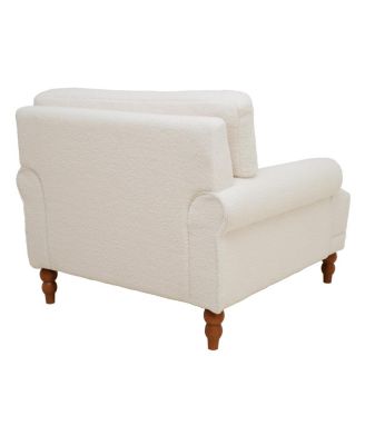 Mirod Elegant Circular Armrests, Ergonomic Lumbar Support, Vintage Roman Column Legs, Large Size