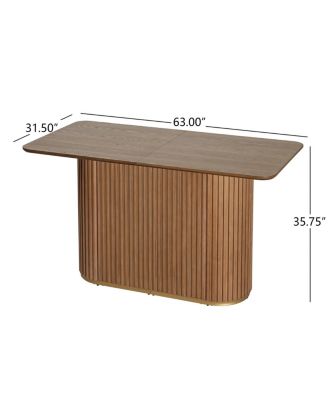 Mid-Century Industrial Counter Table for Dining or Living Room