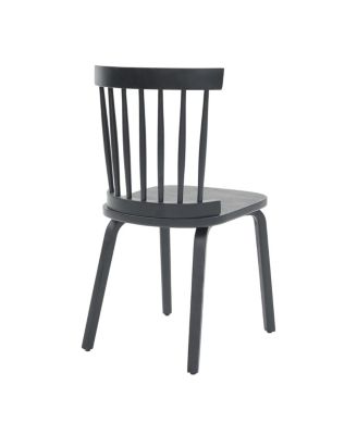 Streamdale Windsor Dining Chairs Set of 4, Wood Farmhouse Spindle Back, Black