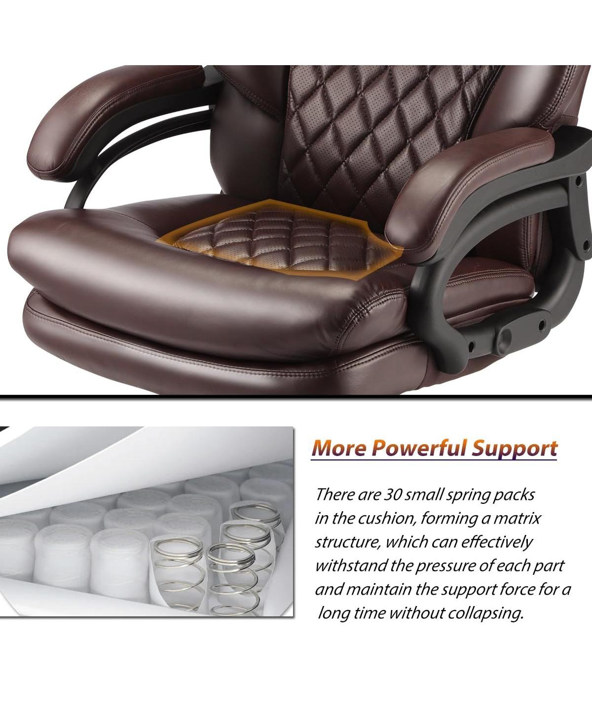 Streamdale Furniture 500lbs Big and Tall Office Chair for Heavy People Executive Computer Desk Chair