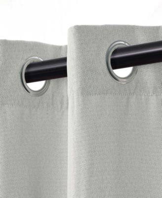 Linen Room Darkening Grommet 8-Panel Curtain Set