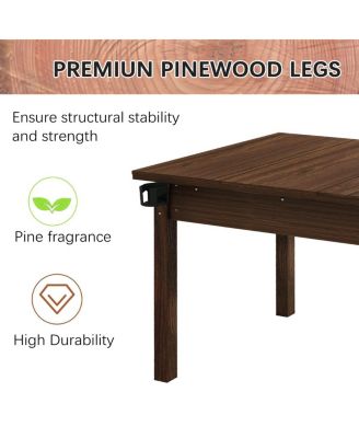 63"x40" Board Game Table w/Removable Top for 4-6 Players, Dining/Gaming Table