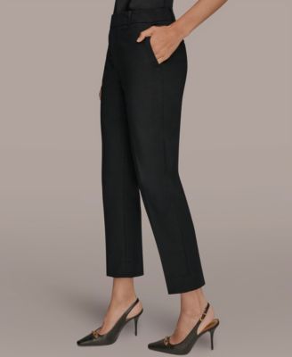Women's Flat-Front Stretch Double-Layer Pants