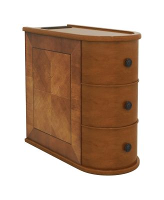 Streamdale Charging Station Sofa Side Table with Drawers, No Assembly Required