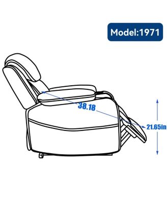 Streamdale Infinite Position Single Motor Power Lift Recliner Chair