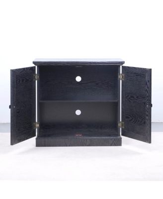 Storage sideboard cabinet with 2 mirrored doors & adjustable shelf