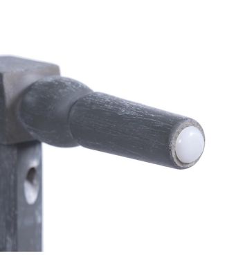 26" Upholstered Acacia Wood Counter Stools