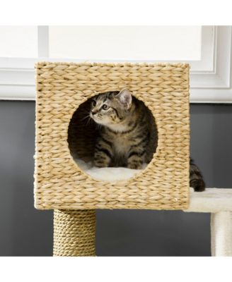 Cat Tree Cattail Weave Cat Tree for Indoor Cats Tower