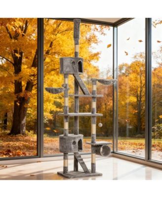 94.5-102.4" Height Adjustable Cat Tree