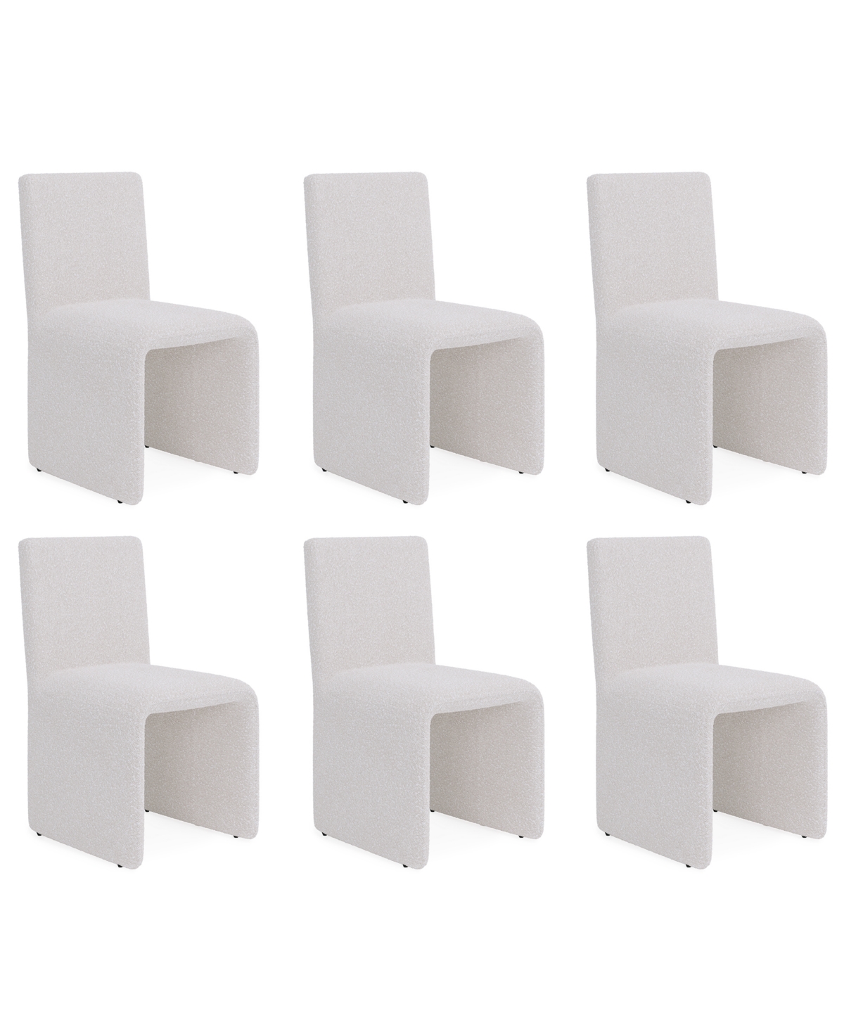 Furniture Emila 6-Pc. Fabric Upholstered Dining Chair Set