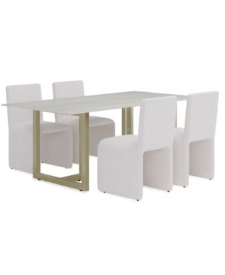 Emila 5-Pc. Dining Set (Rectangular Table & 4 Chairs), Created for Macy's