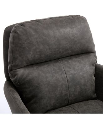 Streamdale Office chair, Black PU leather, adjustable height, Gray