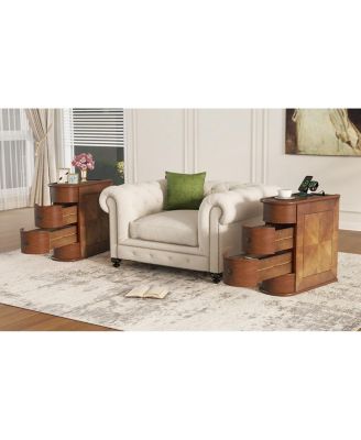 Streamdale End Table with Charging Station & Drawers, No Assembly Required