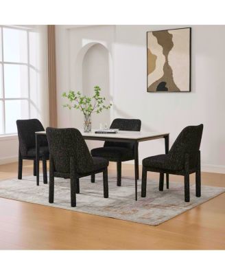 Modern Minimalist Chenille Dining Chair Set of 4