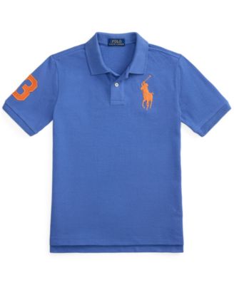 Boys' 8-20 Big Pony Cotton Mesh Short-Sleeve Polo Shirt