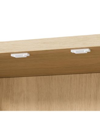 72" Oak Kitchen Pantry Cabinet with 6 Shelves