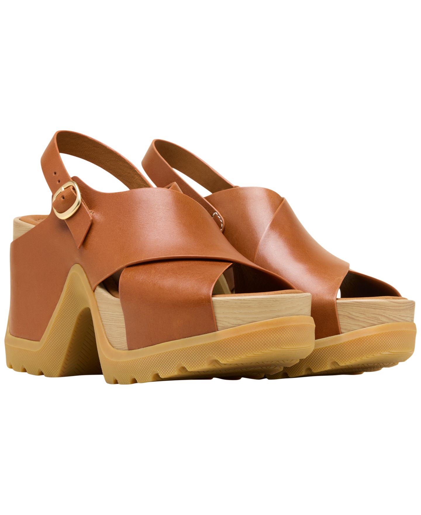 Женские сандалии Sorel Roam'N Rise Heel, цвет: Чайный / Карамельный — фото 6