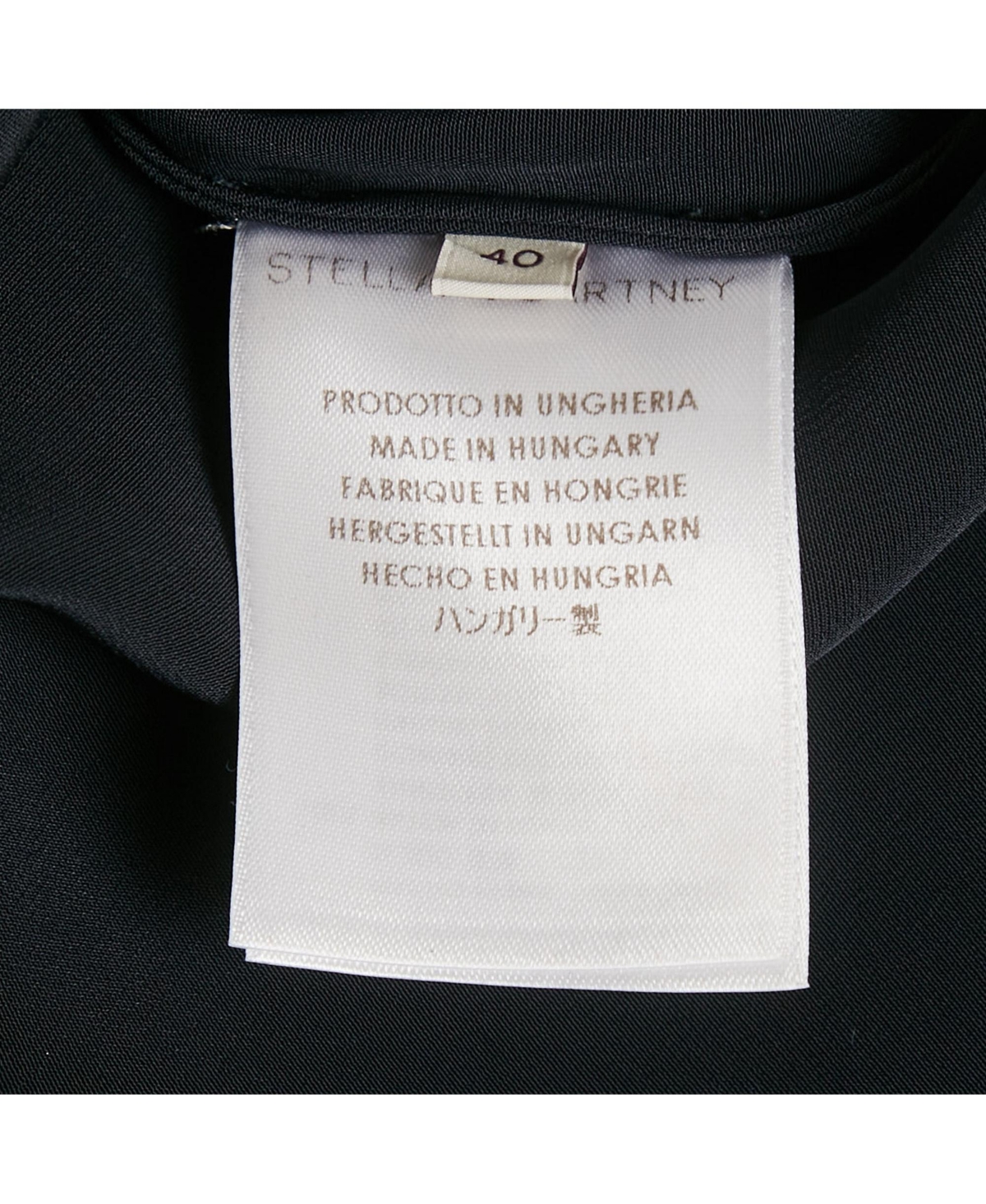 Pre-Owned Stella Mccartney Women's Navy Blue Crepe Flared Sleeve Blouse