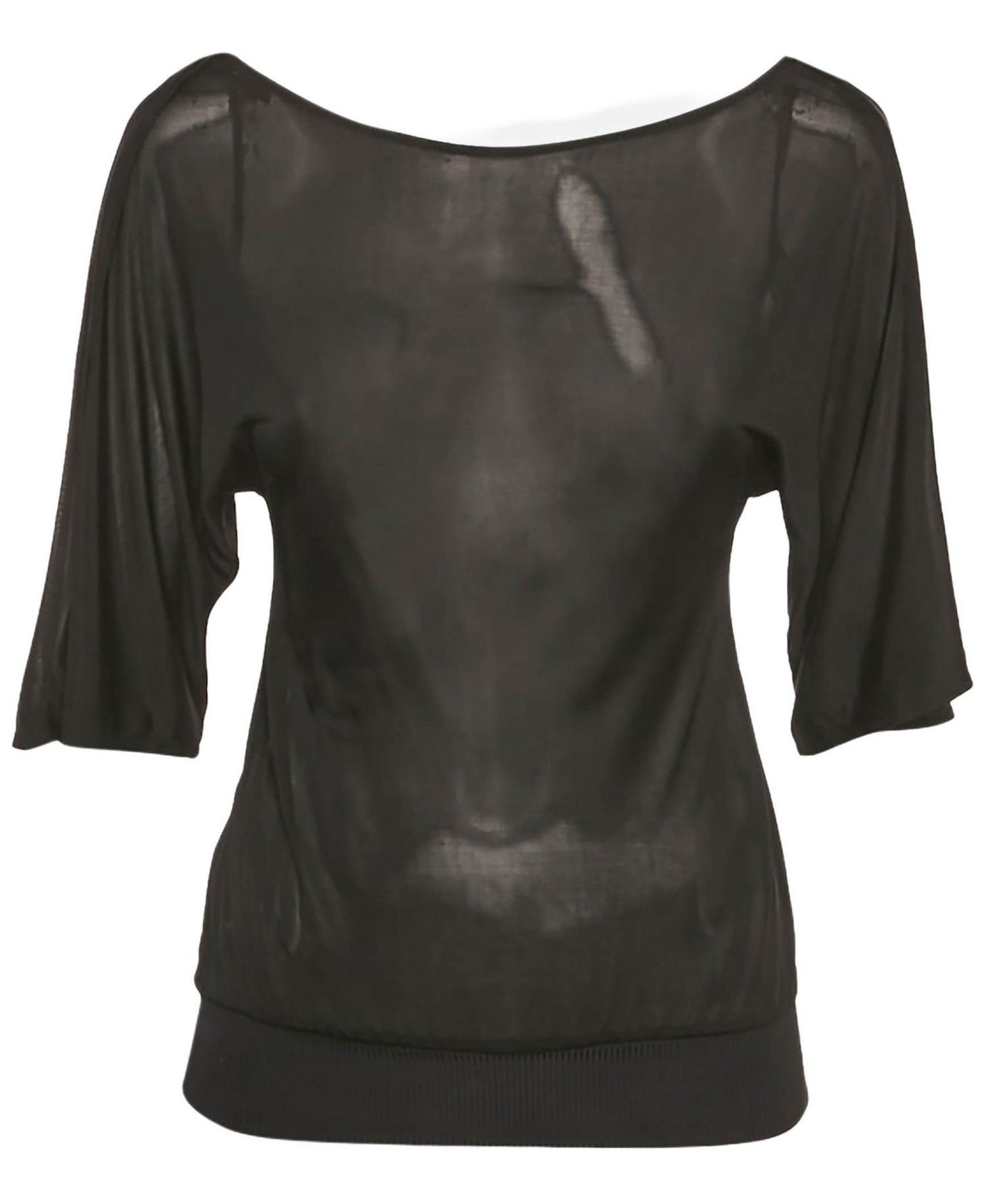 Women's Jeans Couture Black Jersey V-Neck Top