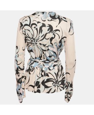 Women's Pink/blue Printed Jersey Top