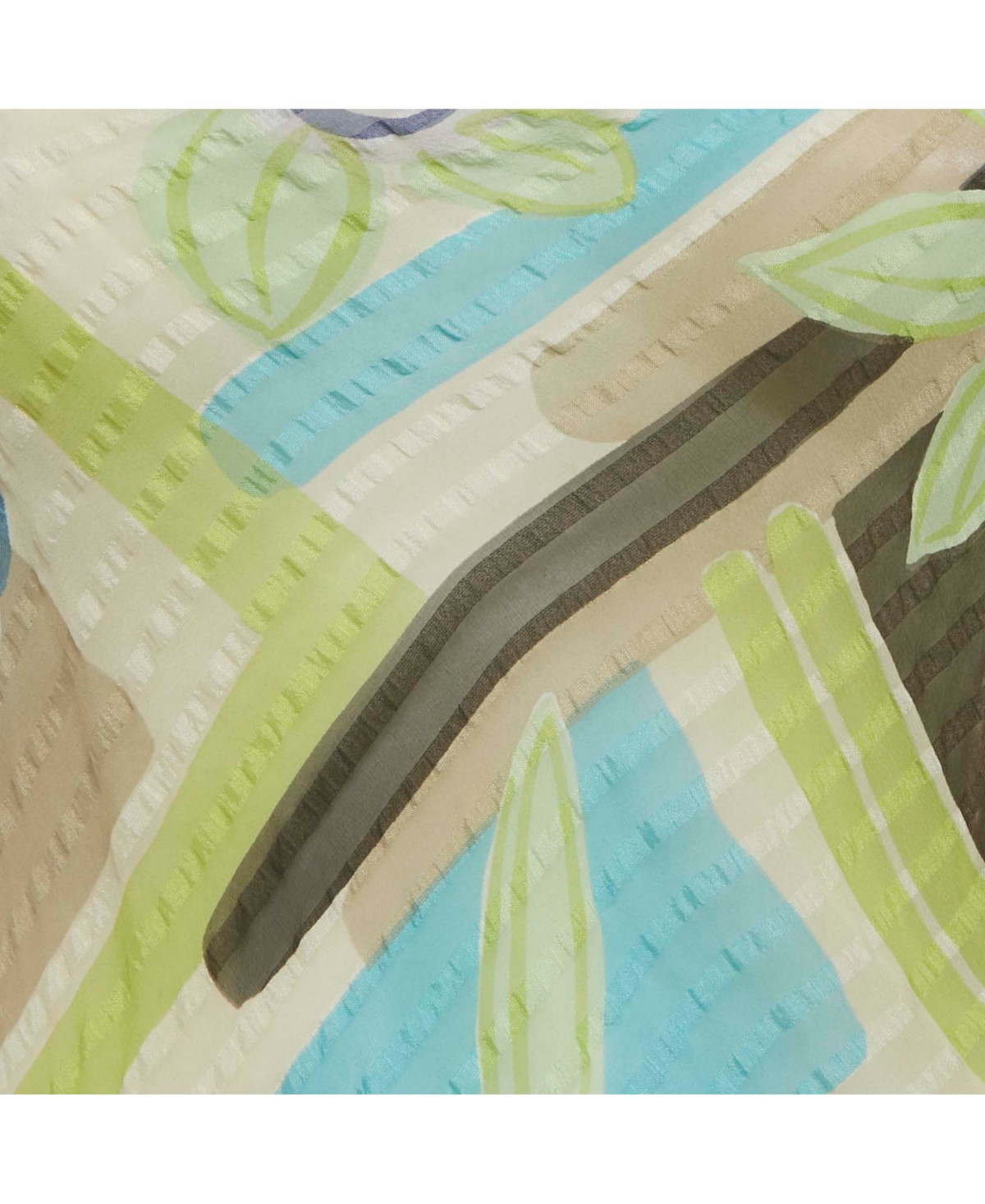 Pre-Owned Moschino Women's Multicolor Printed Silk Ruffe Sleeve Sheer Top