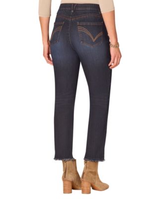 Petite High Rise Slim Straight Jeans