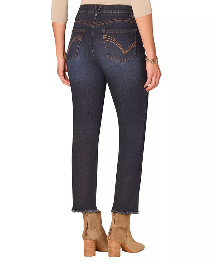 Petite "Ab"solution High-Rise Slim Straight Jeans - thumbnail 6