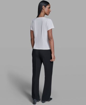 Women's Cut and Sew Crew Neck Top