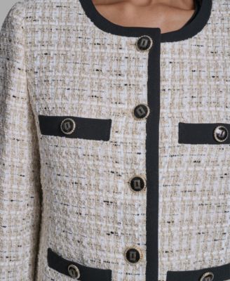 Women's Five-Button Round Neck Jacket