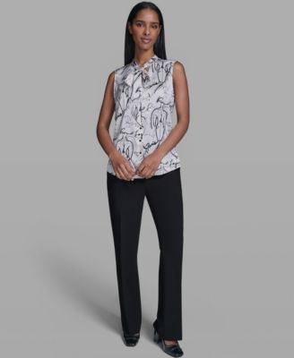 Women's Woven V-Neck Top