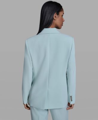 Women's Notch Lapel Collar One-Button Jacket