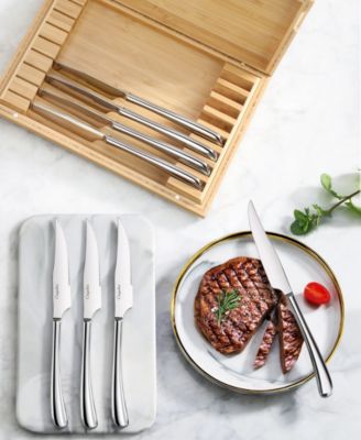 Rain II Series Steel 8-Pc. Serrated Steak Knives Set