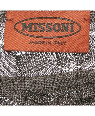 Women's Brown Patterned Lurex Knit Midi Dress