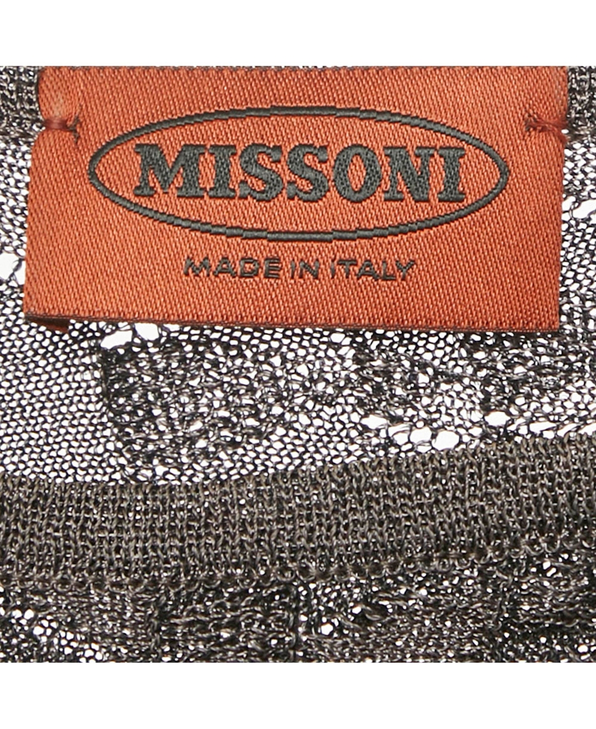 Pre-Owned Missoni Women's Brown Patterned Lurex Knit Midi Dress