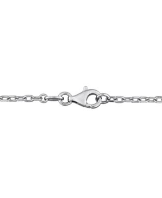 White Sapphire (11-1/2 ct. t.w.) Charm Necklace in Sterling Silver