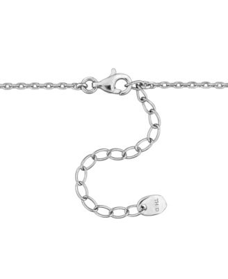 Sapphire (1-1/6 ct. t.w.) and White Sapphire (2-7/8 ct. t.w.) Pendant Necklace in Sterling Silver