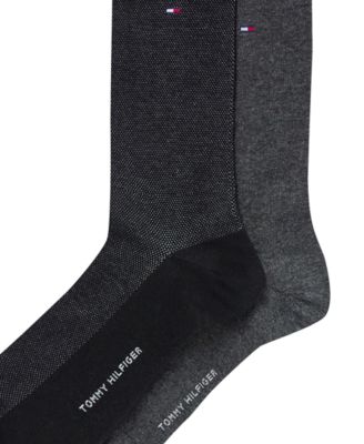 Men's Dress Reinforced Heel Crew Socks, 2-Pack