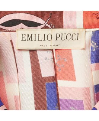 Women's Multicolor Printed Pleated Silk Mini Dress